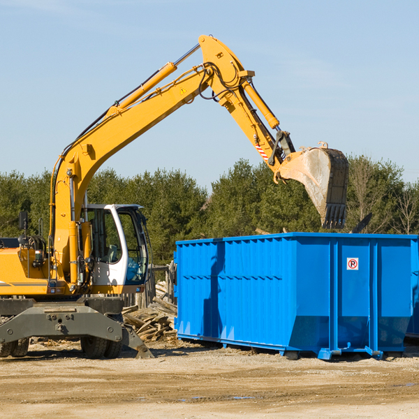 can i choose the location where the residential dumpster will be placed in Yorba Linda CA